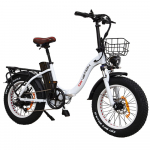 Elektrinis dviratis sulankstomas Drvetion 20 750W variklis Hidrauliniai stabdžiai Didžiausias greitis 45Km/h Miesto Ebike Keliamoji galia 150Kg CT20 10AH Max Range 60Km balta
