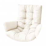 Vandeniui atspari kiau&scaron;inio kėdės pagalvėlė, pastorinta terasos pakabinamos krep&scaron;io kėdės pagalvėlė, kiau&scaron;inio kėdės pagalvėlė su porankiais, skirta vidaus ir lauko krep&scaron;io sūpynėms 120 cm kava