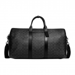 Coach Gotham Duffle 50 Klasikinis monogramos užtrauktukas Reguliuojamas peties dirželis Drobė su odos rankena Kryžmai ne&scaron;iojama rankinė Didelė vyri&scaron;ka rankinė Juoda C8412-JICHR Basic Set (Bag+Dust Bag)