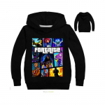 Fortnite Žaidimas Vaikų Džemperis Berniukams Mergaitėms Džemperis Vir&scaron;us Megztinis Palaidinė 140 juoda