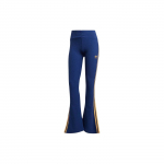 Adidas Originals Slim Flare Laisvalaikio Kelnės Moterims Su &Scaron;oninėmis Juostelėmis Tamsiai Mėlynos JG8045 2XS