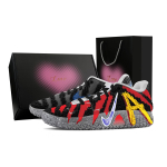 Nike Ja Morant 3 Žaibas, &Scaron;irdies Dėžutė Atsparūs Trinčiai Žemi Krep&scaron;inio Batai Unisex Juodi Raudoni HF2794-100(Team773--) 42.5