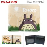 Mano kaimynas Totoro Monetinė Didelės talpos Pilnakolorė spauda Trumpas kortelių laikiklis Anime piniginė Odinė piniginė Dovana 1 vnt. Folding