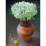 5D deimantinis paveikslas Gėlė Slėnio lelija paveikslėlis Kalnų kri&scaron;tolo deimantų siuvinėjimas Gėlė Rankų darbo 20X30CM