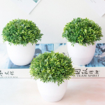 Miniascape 1vnt Vestuvės Dirbtinių augalų vakarėlis žolės kamuolys Namų stalo bonsai
