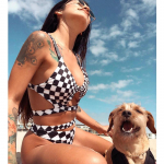 Seksualus moteri&scaron;kas maudymosi kostiumėlis Maudymosi kostiumėlis Tvirtas auk&scaron;tu juosmeniu bikinio rinkinys Bandage Thong Brazili&scaron;kas maudymosi kostiumėlis S įvairiaspalvis