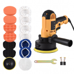 5 colių elektrinio automobilio poliravimo rinkinys 700 W automatinio automobilio buferio 600-3700 RPM kintamo poliravimo ma&scaron;ina su EU Plug geltona
