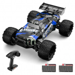 Nuotolinio valdymo automobilis 1/14 2,4 GHz 45 km/h visureigiai visureigiai sunkvežimiai 4WD be&scaron;epetėlis laipiojimo automobilis 2 battery mėlyna