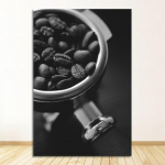 Maistas Gėrimas Drobė Spaudinys Sienos Menas Tapyba &Scaron;iuolaikinis paveikslas Valgomasis Restoranas Apdaila Virtuvės Plakatas Juoda balta kava 21cm&times;30cm NoFrame