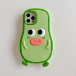 Mielas de&scaron;ros burnos avokado žalios spalvos mink&scaron;tas silikoninis telefono dėklas, skirtas iPhone 13 12 11 Pro Max smūgiams atsparus dangtelis For iPhone 11 žalia