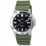 &bdquo;Casio&ldquo; standartinis analoginis dervos dirželis, juodas kvarcinis ciferblatas MTP-VD01-3E MTPVD01-3E vyri&scaron;kas laikrodis