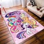 Animacinių filmų kilimai Vaikų vienaragis namų kilimai vaikų kambariui Soft Play Crawl Hairy Floor Decor Svetainės miegamojo kilimas 40cm x 60cm