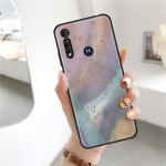 Madingas marmurinis dėklas, skirtas Motorola Moto G8 Play G 5G Power Lite E6s Stylus One Hyper Edge Fusion Plus TPU telefono dangtelis G8 Power Lite