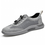 Vasaros verslo Vyri&scaron;ki laisvalaikio batai Loafers Kvėpuojantis tinklinis vyri&scaron;kas vairavimo batai Mokasinai Vyri&scaron;ki plok&scaron;čiapadžiai batai 45 pilka spalva
