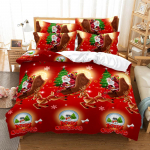 Kalėdinis patalynės komplektas Dvigulės patalynės komplektas Patalynės komplektas Miegamojo patalynės komplektas AU King viso dydžio namų dekoravimas Baby 100x135cm
