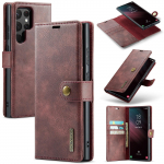 DG.MING 2 In1 magnetinis nuimamas karvės odos piniginės telefono dėklas, skirtas Samsung S23 S22 S21Ultra Plus S21 S20FE A14 A13 A53 /iPhone 15 14 13 12Pro Max Samsung A13 4G