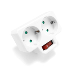 ES elektros lizdo jungiklis 2 kontaktų 4,8 mm Europos standartinio adapterio i&scaron;plėtimo lizdo maitinimo prailginimo ki&scaron;tuko keitiklis