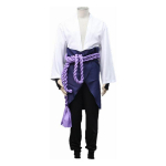 Anime Uchiha Sasuke Cosplay kostiumų uniforma Helovino karnavalo vakarėlio kostiumai M balta