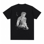 Anime Baki The Grappler mar&scaron;kinėliai Demonic Mantis Yujiro Hanma mar&scaron;kinėliai vyri&scaron;ki medvilniniai laisvalaikio mar&scaron;kinėliai trumpomis rankovėmis Oversized Unisex XXL