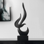 Abstract Sculpture Crafts Desktop Figurine Hotel Knygų lentyna TV lentyna Vyno spintelė Statulėlės ant stalo juoda