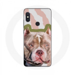 Coque pour Xiaomi Redmi Note 5 Pro Chien de Pitbull marron