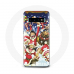 Coque pour Samsung Galaxy S10 Plus One Piece Christmas Day Anime Manga