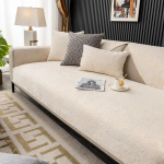 Luxury Embossed Velvet Sofa Cover Nordic Couch Cover Cushion Four Seasons Leather Universal Non-slip Back Towel for living Room