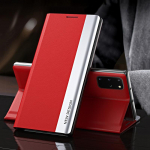 Magnetinis atverčiamas dėklas, skirtas Samsung S25 S24 S23 S22 Odinis knygos stovo dangtelis, skirtas Xiaomi 14 13 Redmi Note 12 11S 10S smūgiams atsparus dangtelis iPhone 15 Plus raudona