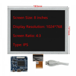 3,5/4,3/5/6,5/7/8/9/10,1 colio LCD ekranas TFT IPS &bdquo;pasidaryk pats&ldquo; monitoriaus tvarkyklės valdymo plok&scaron;tė HDMI Raspberry Pi ne&scaron;iojamo kompiuterio antrinis ekranas
