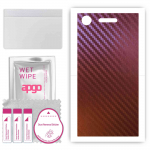 apgo skin sticker film foil vinyl for the BACK compatible with Sony Xperia XZ1, scratch-resistant, easy to install - Carbon Chameleon CAKA5