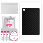 apgo Protective Skin Sticker for the back compatible with Lenovo Tab M8 4rd Gen, Wrap Film, Foil, Vinyl - Pattern Carbon Black