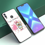 Animacinių filmų pelėdos mielų pelėdų dėklas, skirtas Huawei Honor 10X Lite 7A 7S 8A 8S 8C 8X 9A 9C 10i 20i 30i 20S 20E 9X Pro 10 8 Lite Black Cover Honor 8C