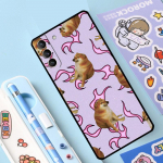 Doge &Scaron;uns Čymso Memas Dėklas Samsung Galaxy S23 S22 S21 Ultra S20 FE S9 S10 Note 10 Plus Note 20 Ultra Pilno Padengimo Galaxy S20 FE