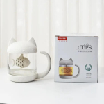 Animacinių filmų puodelis Arbatos filtro puodelis Katės puodelis Ne&scaron;iojamas stiklinis puodelis Kavos puodelis Pieno puodelis Pusryčių puodelis