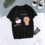 Kartoniniai grafiniai mar&scaron;kinėliai Mieli Bubu Dudu mar&scaron;kinėliai Y2k 90s Manga mar&scaron;kinėliai Moterys Vyrai Juokingi Mar&scaron;kinėliai Gotikiniai Harajuku Tees Vir&scaron;ūnės S juoda