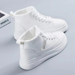 Madingi žieminiai moteri&scaron;ki batai, &scaron;ilti, su kailiu, pliu&scaron;iniai, kasdieniai, suvarstomi, madingi sportbačiai, platforminiai sniego batai, didelių dydžių moteri&scaron;ka avalynė 40 balta