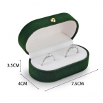 Velvet Trinket Box Ring Box Papuo&scaron;alų organizatorius Dvigubi žiedai Boxjewelry Box as the picture