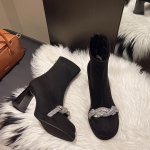 Kri&scaron;toliniai Auk&scaron;takulniai Auliukiniai Batai Moterims Stambūs Batai 2025 Prekės Ženklo Dizaineris Nauji Eleganti&scaron;ki Prabangūs Kasdieniai Batai Tendencija Lauko Botas Mujer 35 juoda