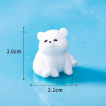 Mikro peizažo ornamentas Animacinis mielas poliarinis lokys Dervos ornamentas Stalas Automobilis Namų dekoracija Meno ir amatų aksesuarai Polar Bear Series5pcs