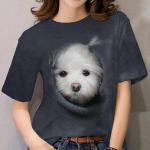 Vasariniai mar&scaron;kinėliai moterims 3d Mieli kačių mados ra&scaron;tai mar&scaron;kinėliai Moteri&scaron;ki drabužiai trumpomis rankovėmis Harajuku gyvūnai Merginos Kawaii Top Tee S