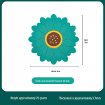 Sunflower Nordic Heat-Resistant Dining Plate and Tea Mat Small 8cm žalia