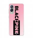 Coque de t&eacute;l&eacute;phone - Maniacase - Samsung Galaxy S25 Edge - Silicone - Souple - Noir avec logo Blackpink
