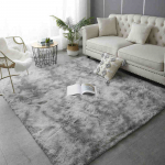 Violetinis pliu&scaron;inis kilimėlis vaikų kambariui Didelis vienspalvis ilgų plaukų kilimėlis svetainei miegamojo mink&scaron;tas neslystantis kilimėlis 160x230cm &scaron;viesiai pilka spalva