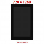 Raspberry Pi 7 DSIMIPI LCD ekranas 720x1280 su ESP32-P4 suderinamumu