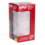 Rouleau de Gommettes Triangulaires - APLI - 20 mm - 2832 Gommettes - Adh&eacute;sif Permanent - Mixte
