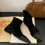 Moteri&scaron;ki smailianosiai aulinukai iki kulk&scaron;nies, vidutinio auk&scaron;čio kulnas, zom&scaron;iniai batai, žiemos 2025 m. tendencija, nauji seksuali eleganti&scaron;ki ofiso batai, madingi auk&scaron;takulniai, moteri&scaron;ki batai 40 juoda