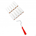 10Pieces Paint Painting Foam Sponge Rollers Decorators Brush Evenly &Smooth house tools with 1Piece