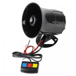 Motociklo 3 garsų garsinis signalas Garsiakalbis 110dB 12V 3 tonų garso sirenos ragas Garsus automobilio ragas Motociklo įspėjimo signalizacija juoda