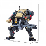 Buildmoc Titanfalleds Legion Titan Mech Robotų Figūrėlės MOC Rinkinys Statybinės Detalės Rinkiniai Žaislai Vaikams Vaikų Dovanos 660 VNT Plytos