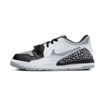 Air Jordan Legacy 312 Low PS Balti Vilko Pilki Vaikams Sportbačiai Juodi CD9055-105 28